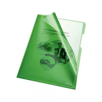 Bene Document Sleeves A4 150 µm Green HPVC Glossy 100 Pieces/Pack