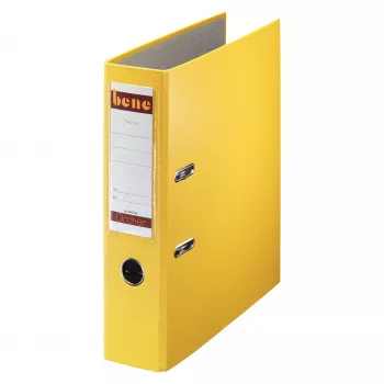 Bene 291400GE Segtuvas su svirtimi A4 geltonas 80 mm 600 lapų