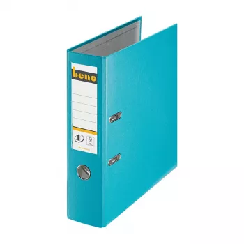 Bene Lever Arch File A4 80mm Turquoise PP Plastic
