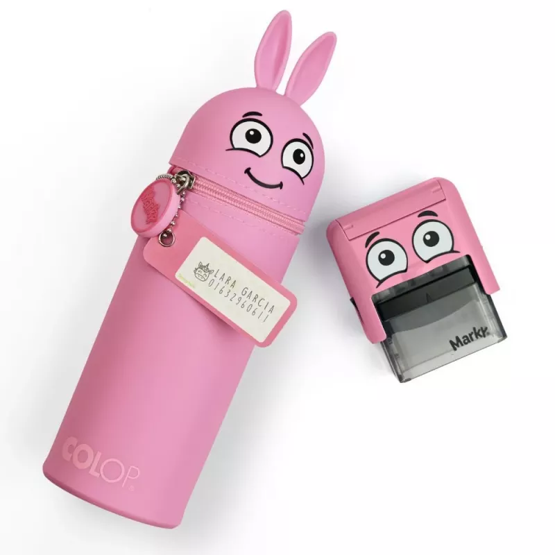 COLOP MARKY Pencil Case Pink Retail