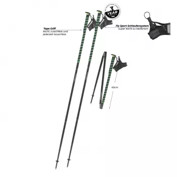 Komperdell FXP Composite Trail 115 cm bėgimo lazdos