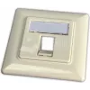 Wirewin Keystone Outlet Box 1 moduliui, įleidžiamas montavimas, suderinamas su jungiklių programomis, RAL9010 gryna balta (WKS OUTLET 1)