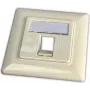 Wirewin Keystone Outlet Box 1 moduliui, įleidžiamas montavimas, suderinamas su jungiklių programomis, RAL9010 gryna balta (WKS OUTLET 1)