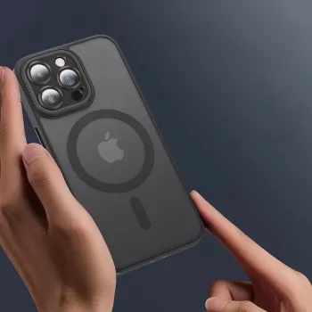 TECH-PROTECT MAGMAT CAM+ MagSafe Dėklas, skirta Apple iPhone 15 Pro, Matinė Juoda