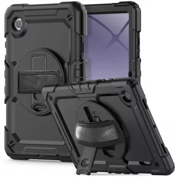 Tech-Protect Solid360 Dėklas, skirtas Samsung Galaxy Tab A9+/A11+ PLUS 11.0 X210/X215/X216/X230/X235/X236, Juodas