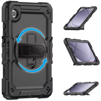 Tech-Protect Solid360 Dėklas, skirtas Samsung Galaxy Tab A9+/A11+ PLUS 11.0 X210/X215/X216/X230/X235/X236, Juodas