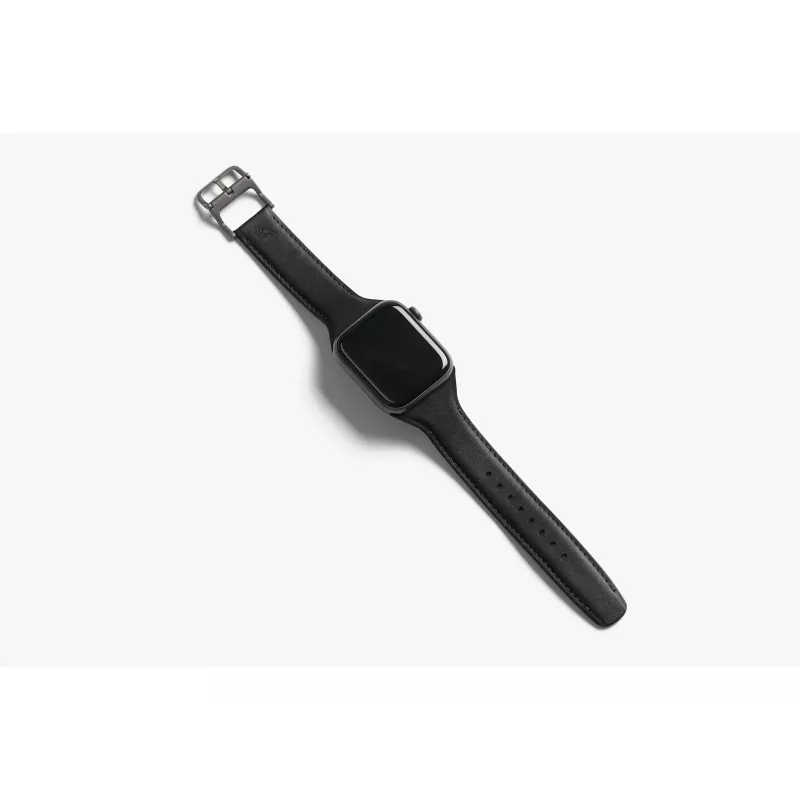 Bellroy Classic Leather Band for Apple Watch, Black, 40mm, 41mm, 38mm, 42mm (Series 10/11)