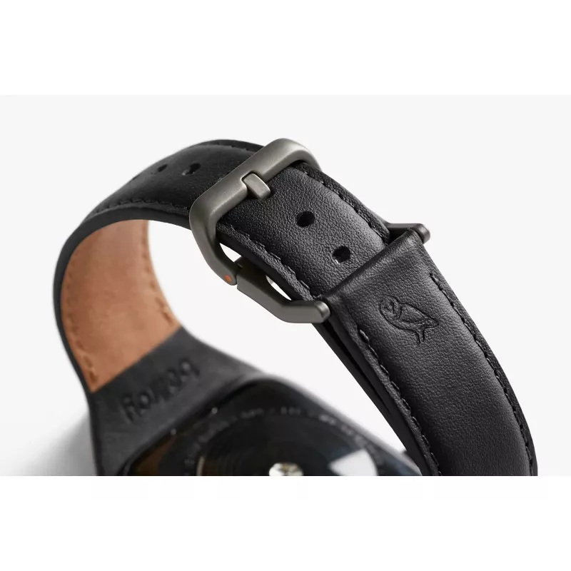 Bellroy Classic Leather Band for Apple Watch, Black, 40mm, 41mm, 38mm, 42mm (Series 10/11)