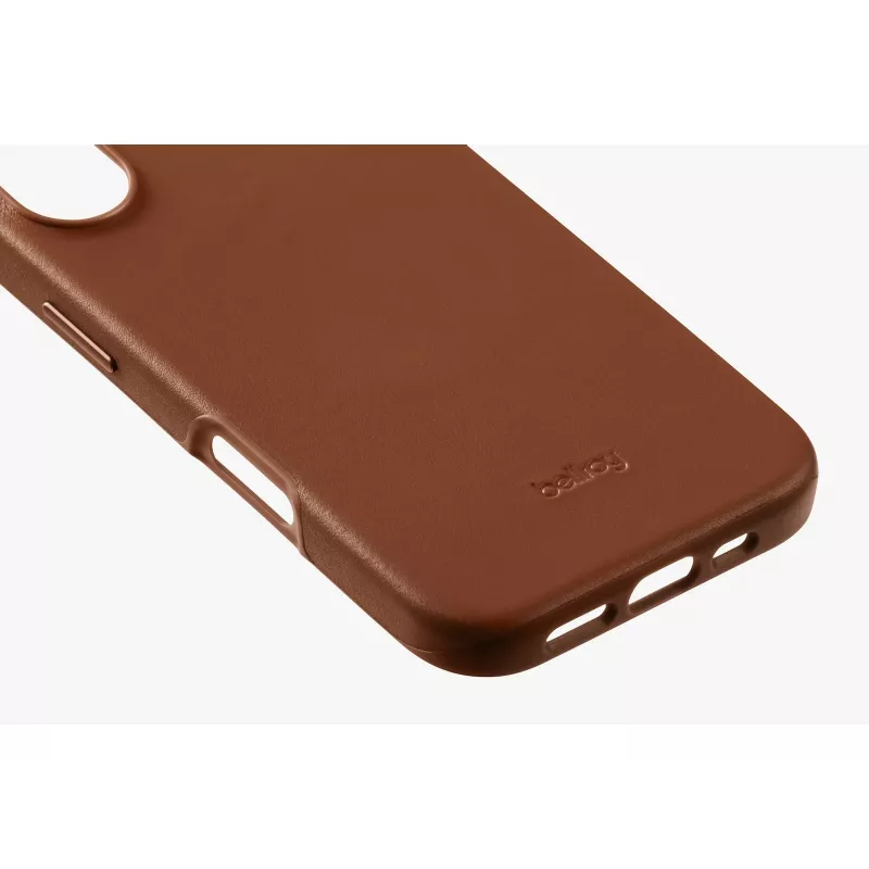 Bellroy Leather Case for iPhone 16, Brown