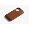 Bellroy Leather Card Case, skirta iPhone 16 Plus, ruda