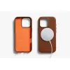 Bellroy Odinis Dėklas su Magnetine Pinigine, skirta iPhone 16 Pro, Ruda