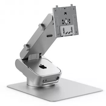 ALOGIC ASPEKT Omni Fold Stovas, skirtas Mac Mini ir 32 colių monitoriui, sidabrinis