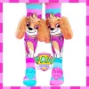 MADMIA Paw Patrol Skye vaikiškos kojinės iki kelių su 3D pliušinėmis ausytėmis - rožinė/mėlyna/balta