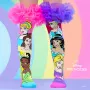 MADMIA Disney Princess 3D Knee-High Socks for Girls - 1 Pair - Kids Shoe Size US 10-3