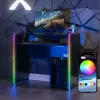 X Rocker 2023269 žaidimų stalas su LED, juodas