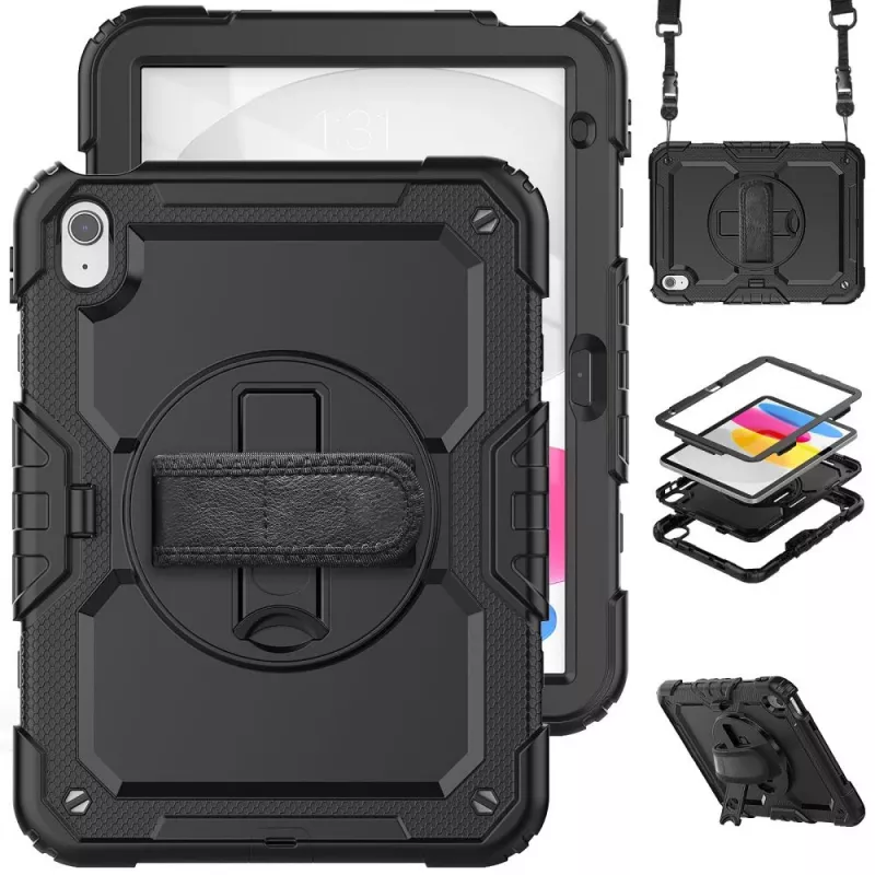Tech-Protect Solid360 for iPad 10.9 10th Gen (2022) / iPad 11 11th Gen (2025) Black