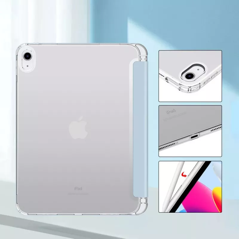 Tech-Protect SC Pen Hybrid Folio Case for iPad 10.9 2022 - Sky Blue