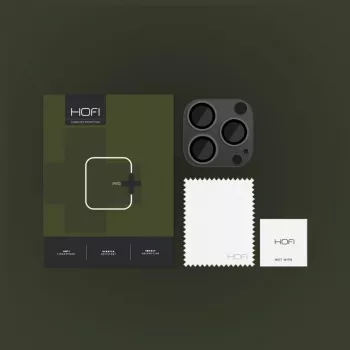 Hofi FullCam Pro+ fotoaparato objektyvo apsauga, skirta iPhone 14 Pro / 14 Pro Max – juoda