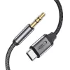 TECH-PROTECT ULTRABOOST USB-C į 3,5 mm Mini Jack garso laidas 100 cm juodas