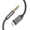 TECH-PROTECT UltraBoost Lightning į AUX Mini Jack 3.5mm laidas 100cm juodas