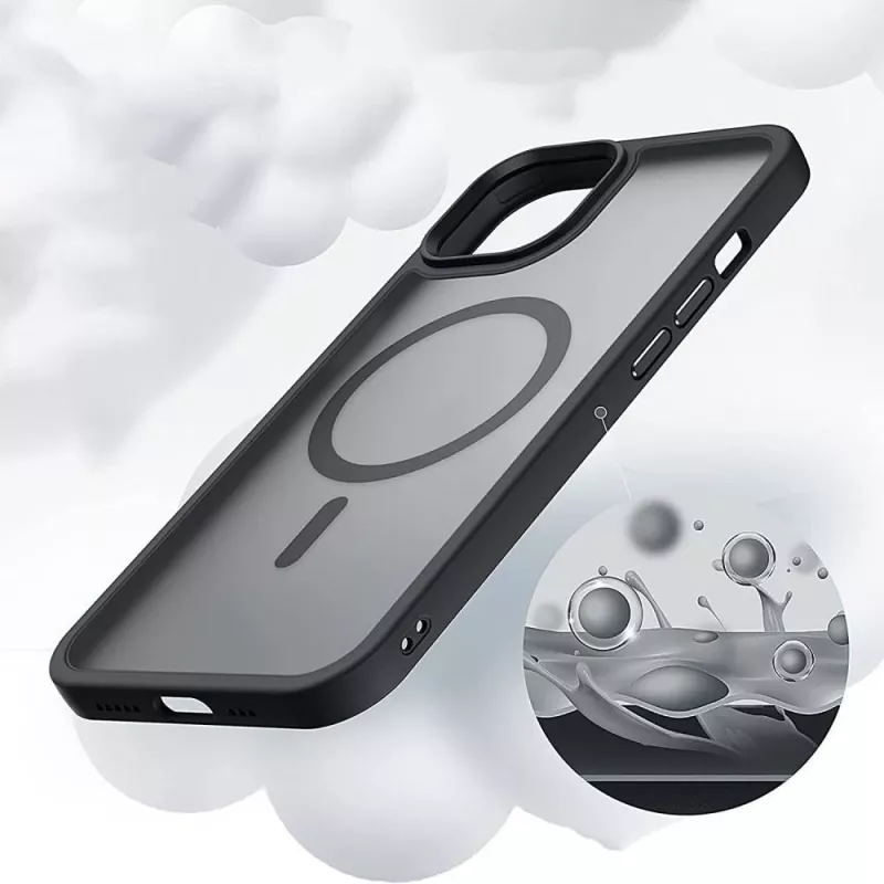 Tech-Protect MagMat dėklas su MagSafe, skirtas Apple iPhone 11 Pro – matinė juoda