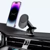 TECH-PROTECT MM15W-V1 Magnetinis MagSafe laikiklis automobiliui su belaidžiu įkrovimu 15W, juodas