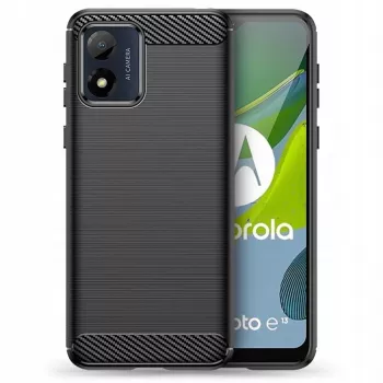TECH-PROTECT Dėklas, skirtas Motorola Moto E13, TPU Carbon Black