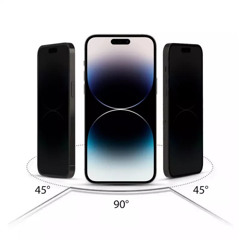 HOFI Anti Spy Glass Pro+ privatumo ekrano apsauga, skirta Apple iPhone 12 / 12 Pro