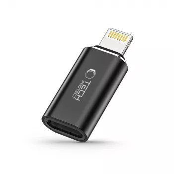 TECH-PROTECT ULTRABOOST Adapteris Lightning į USB-C juodas