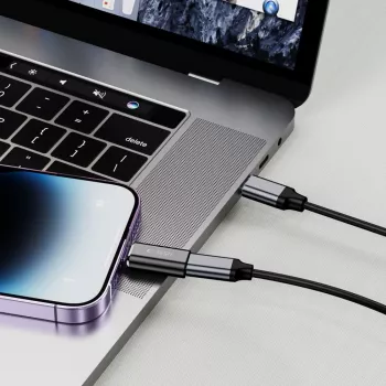 TECH-PROTECT ULTRABOOST Adapteris Lightning į USB-C juodas
