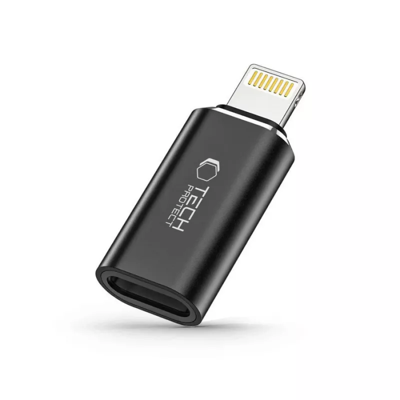 TECH-PROTECT ULTRABOOST Adapteris Lightning į USB-C juodas