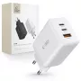 TECH-PROTECT C65W 3-Port Network Charger PD 65W / QC3.0 White