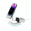 TECH-PROTECT QI15W-A27 3IN1 „Magnetic MagSafe“ belaidis įkroviklis baltas