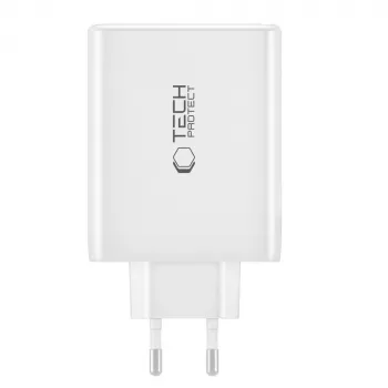 Tech-Protect NC100W-GAN 4-PORT Black GaN Wall Charger 100W USB-C