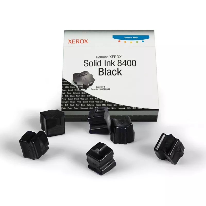 Xerox Phaser 8400 Black Solid Ink Stick – Original OEM juodas kietojo rašalo pagaliukas