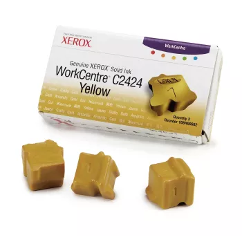 Xerox Genuine Solid Ink Stick Yellow 3-Pack (3400 puslapių) 108R00662