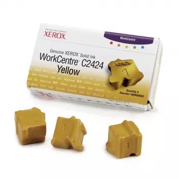 Xerox Genuine Solid Ink Stick Yellow 3-Pack (3400 puslapių) 108R00662