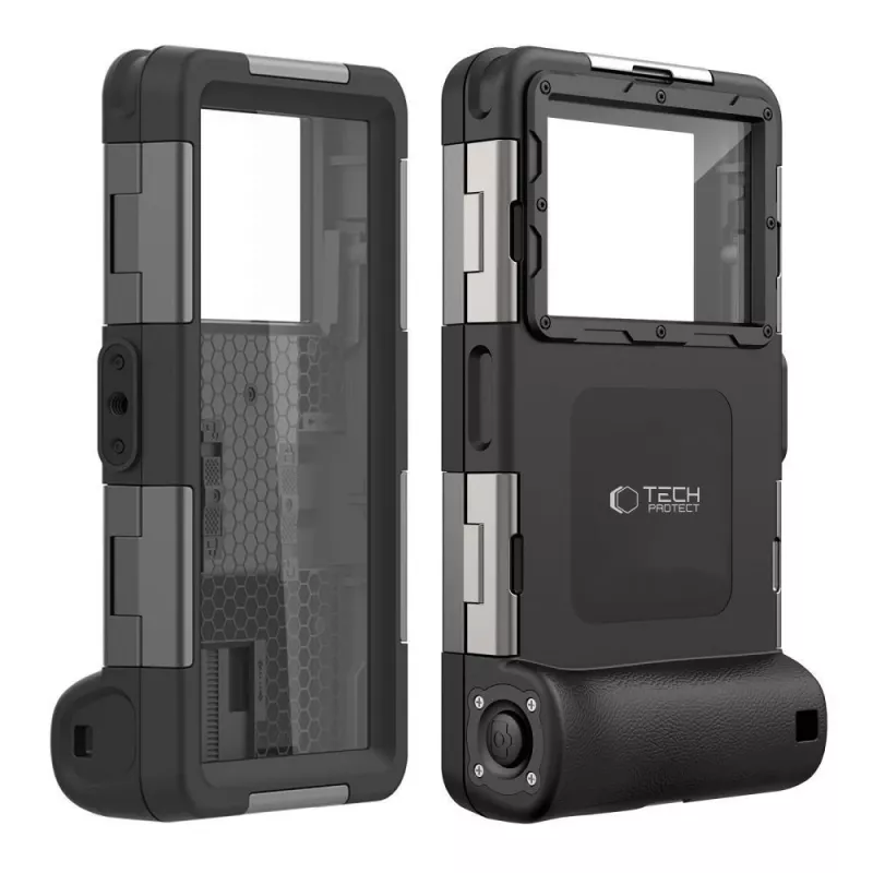 TECH-PROTECT IPX8 Universal Diving Waterproof Case Black