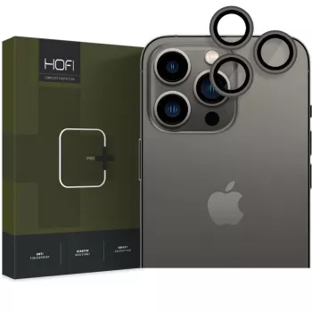 HOFI CAMRING PRO+ fotoaparato objektyvo apsauginis stiklelis, skirtas iPhone 14 Pro / 14 Pro Max – juodas (3 vnt. pakuotė)