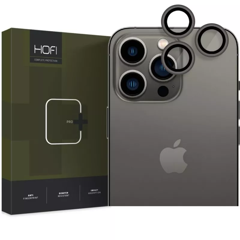 HOFI CamRing Pro+ fotoaparato objektyvo apsauga, skirta iPhone 14 Pro / 14 Pro Max, juoda
