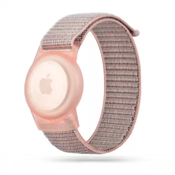 TECH-PROTECT Nylon For Kids Apple AirTag Pink