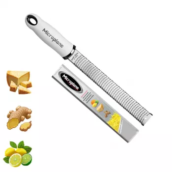 Microplane Premium Classic Grater White – smulkia tarka su smulkiaašmeniu peiliuku