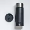 Microplane Universal Mill - juodas/skaidrus rankinis rotacinis tarka kietiesiems sūriams, šokoladui, riešutams, prieskoniams