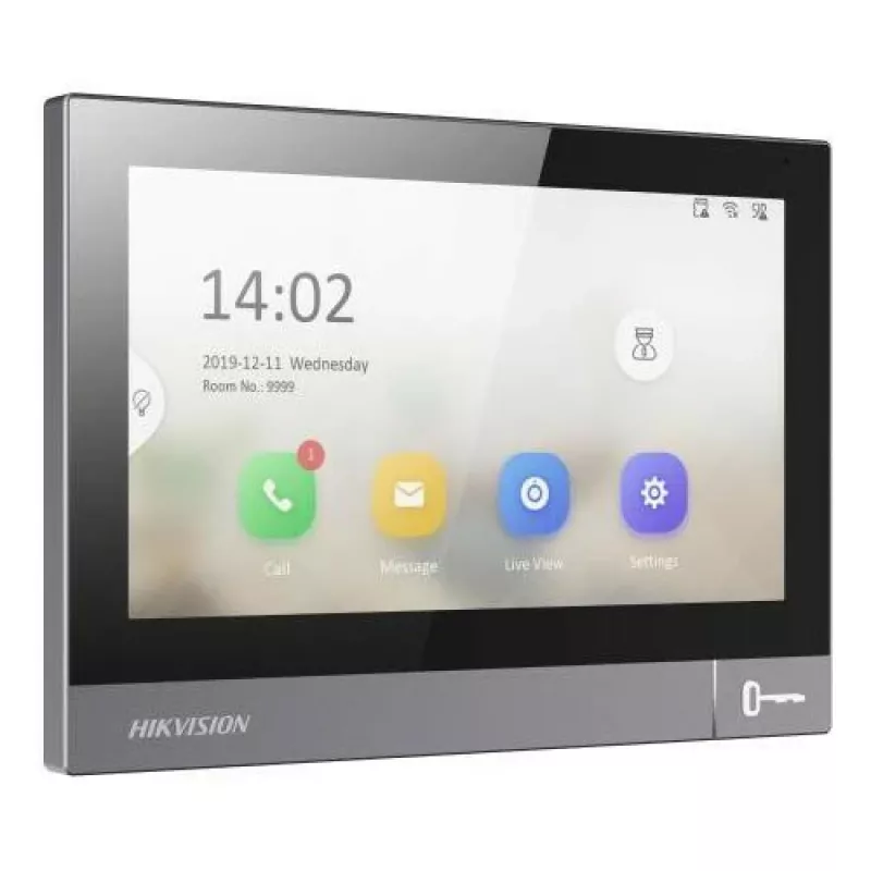 Hikvision DS-KH8381-TE1 IP vaizdo domofono vidaus monitorius su 7 colių lietimui jautriu ekranu