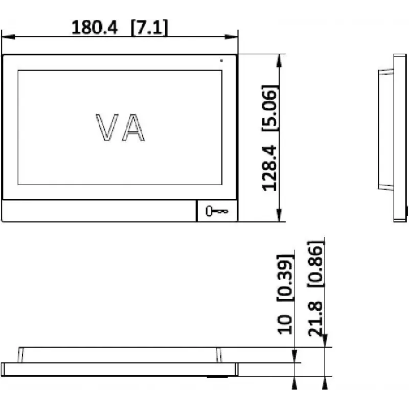 Hikvision DS-KH8381-TE1 IP vaizdo domofono vidaus monitorius su 7 colių lietimui jautriu ekranu