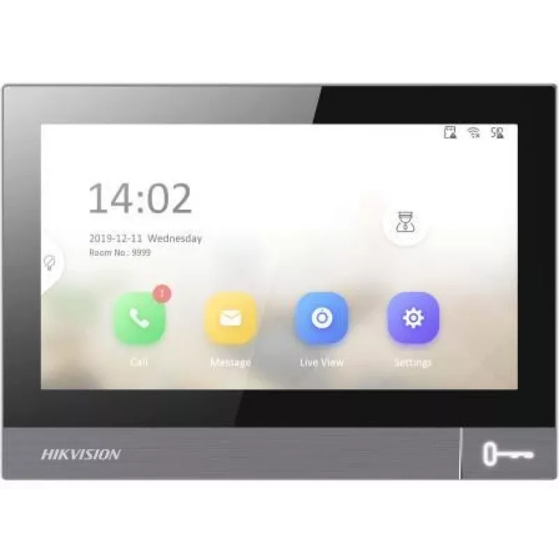 Hikvision DS-KH8381-TE1 IP vaizdo domofono vidaus monitorius su 7 colių lietimui jautriu ekranu