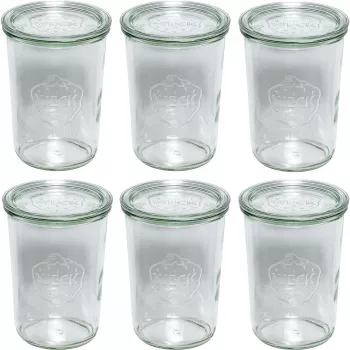 WECK Formų stiklainių rinkinys 850ml, 6 vnt.