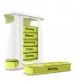 Weinberger Weekly Pill Box – 7 dienų tablečių organizatorius, balta/skaidri