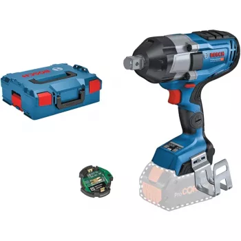 BOSCH Professional BITURBO GDS 18V-1050 HC belaidis smūginis veržliasukis, 3/4 inch kvadratinis kotas, 18 V, Solo (mėlyna/juoda, Bluetooth, L-BOXX)