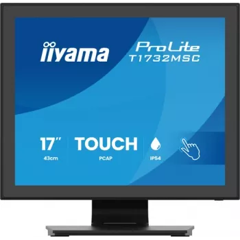 IIYAMA ProLite T1732MSC-B2S 17 inch PCAP Touch Monitor, 1280x1024, TN LED, 10-Point Multi-Touch, Black